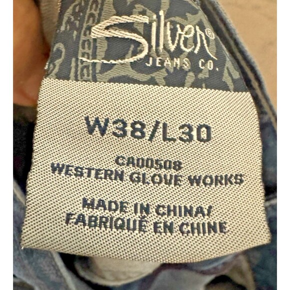 Silver Jeans Co Grayson Heritage Series Mens 38x30 Distressed Bootcut Denim - Picture 5 of 6